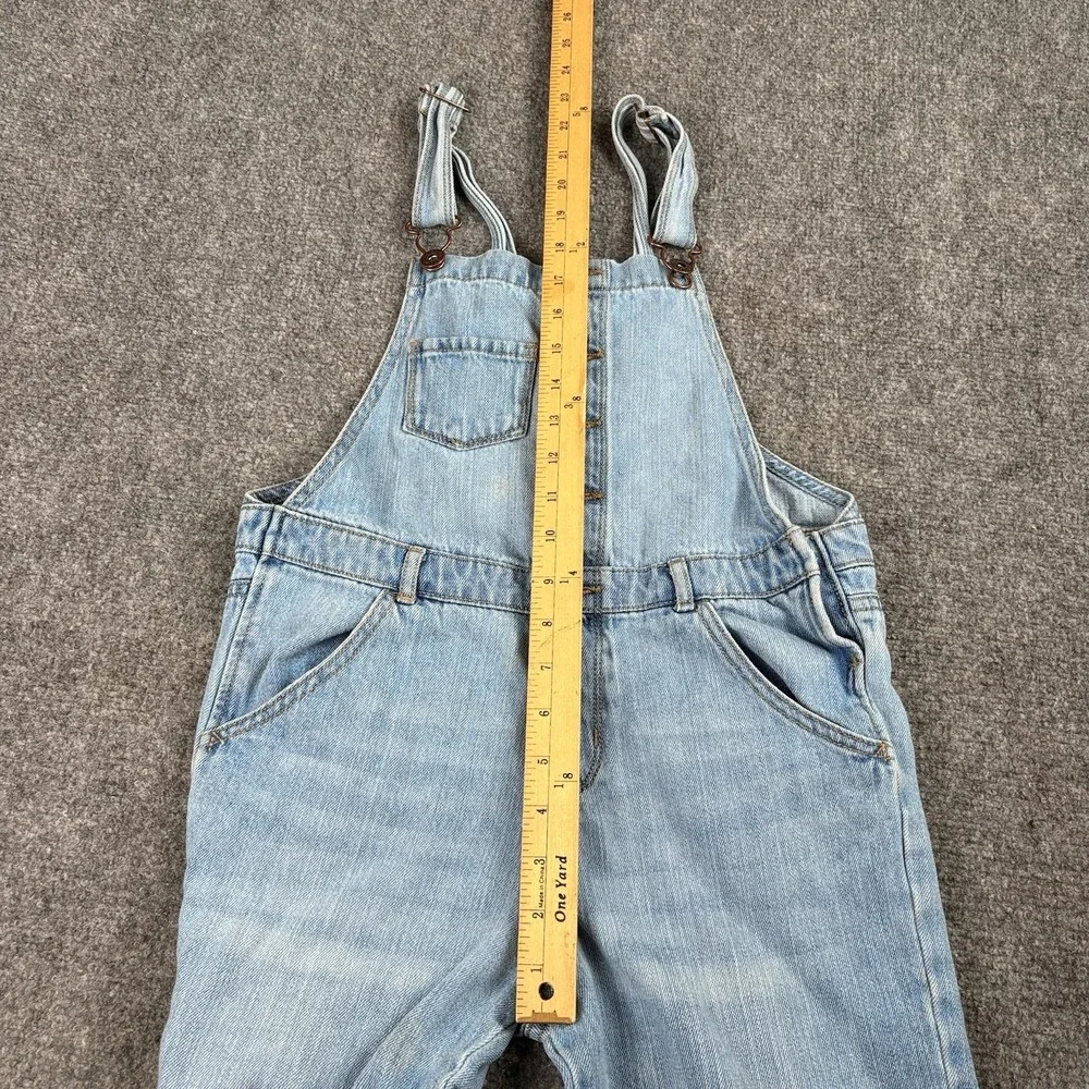 Y2K Oshkosh B'gosh Denim Overalls Girls 14 Button Front‎ Distressed Country Farm